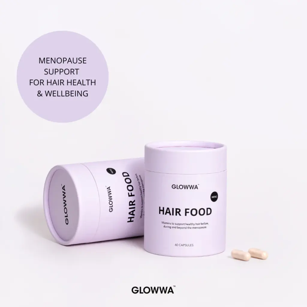 Hormonale haaruitval tijdens de menopauze? GLOWWA biedt natuurlijke ondersteuning met krachtige ingrediënten, zonder hormonen.