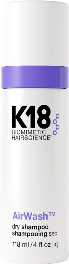 k18 airwash droogshampoo  in kleurrijke verpakking – opfrisser voor alle haartypes met frisse geur