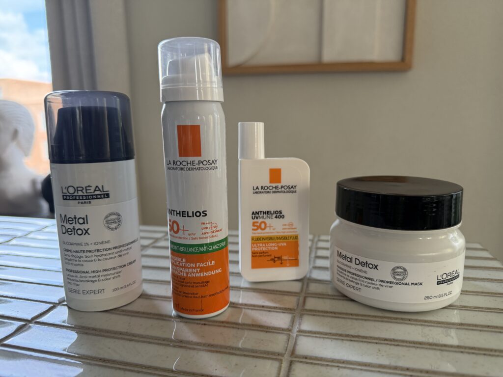 L'Oreal Professionnel Metal detox en LA roche posay producten met uv bescherming. Je huid én haar beschermen tegen de zon met dit power duo!
