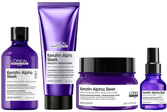 Keratin Alpha Sleek L’Oréal Professionnel voordeelset